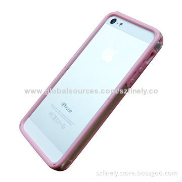 PC + TPU Bumper Case for iPhone 5/5S, Bumper Series with Double Injection